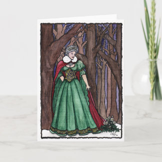 Cartes Pour Fêtes Annuelles "Carte de voeux du rose de Noël"