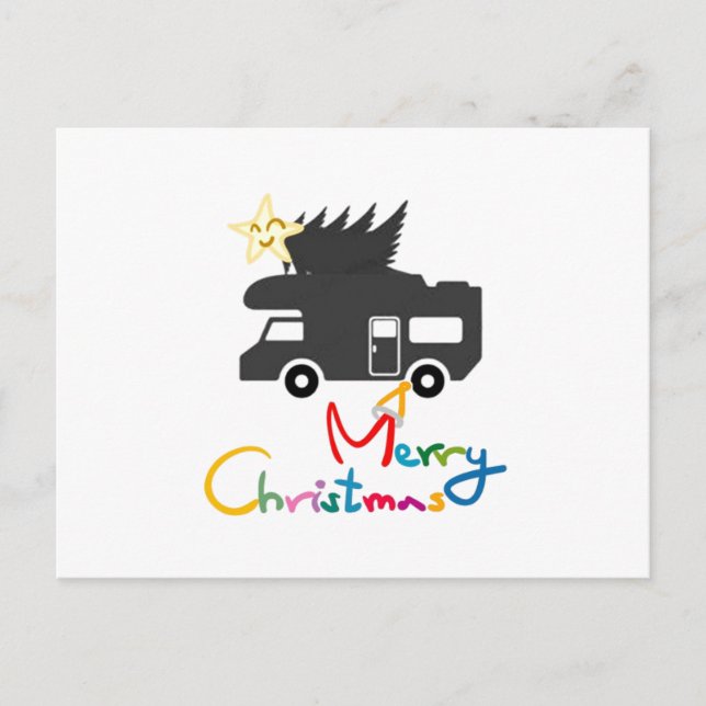 CARTES POUR FÊTES ANNUELLES *CARTE POST* POUR LES JOLIES VACANCES R.V. (Devant)