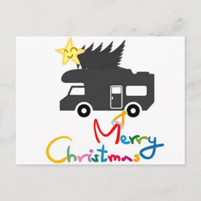 CARTES POUR FÊTES ANNUELLES *CARTE POST* POUR LES JOLIES VACANCES R.V. (Devant)