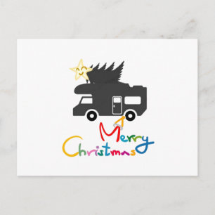 CARTES POUR FÊTES ANNUELLES *CARTE POSTALE* POUR LES VACANCES HEUREUSES EN V.R