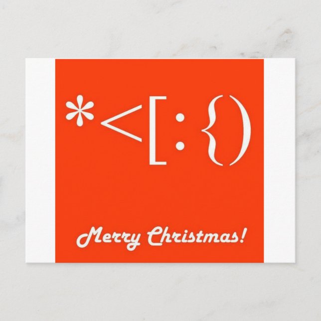 CARTES POUR FÊTES ANNUELLES **CARTE POSTALE POUR NOËL** UNIQUE ET SIMPLE (Devant)
