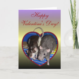 Cartes Pour Fêtes Annuelles Carte: Ratty Love Valentine