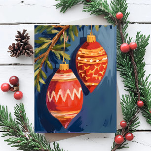 Cartes Pour Fêtes Annuelles Cartes de Noël aquarelle décorations de fêtes