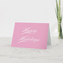Cartes de vœux joyeuses fêtes rose