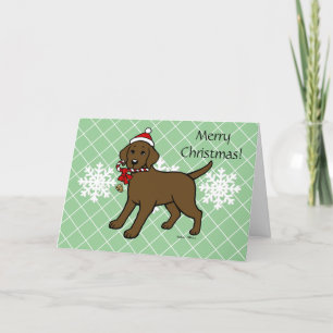 Cartes Pour Fêtes Annuelles Carton de marionnettes au chocolat de Noël Labrado