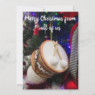 Cartes Pour Fêtes Annuelles Carton de Noël Tambour Jouet