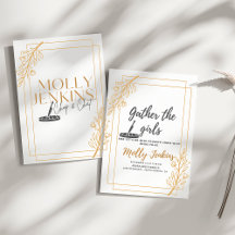 Carton d'invitation à une soirée entre filles sur 