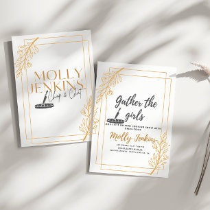 Cartes Pour Fêtes Annuelles Carton d'invitation à une soirée entre filles sur