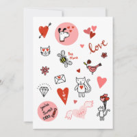 Cartoon d'amour de la Saint Valentin