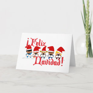Cartes Pour Fêtes Annuelles Cartoon pour bébés - Feliz Navidad