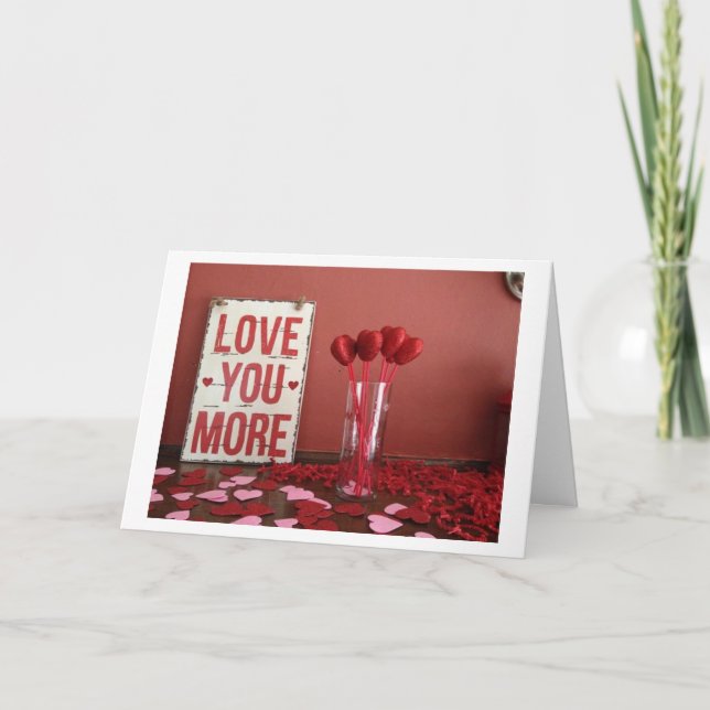 CARTES POUR FÊTES ANNUELLES "CAS IN LOVE WITH YOU EVERY DAY" VALENTINE'S CARD (Devant)