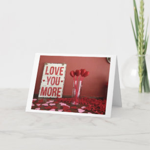CARTES POUR FÊTES ANNUELLES "CAS IN LOVE WITH YOU EVERY DAY" VALENTINE'S CARD