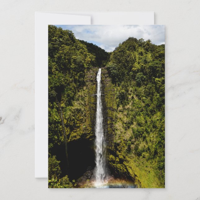 Cartes Pour Fêtes Annuelles Cascade (Devant)