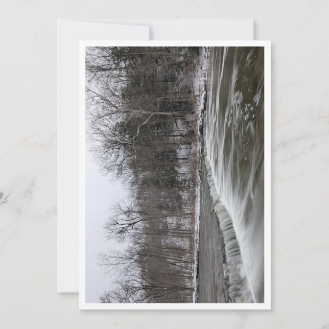 Cartes Pour Fêtes Annuelles Cascade d'hiver (Devant)