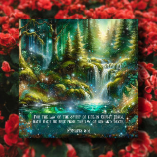 Cartes Pour Fêtes Annuelles Cascade Whimsical Bible Verse Pâques