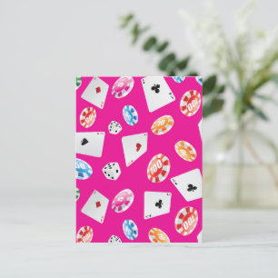 Cartes Pour Fêtes Annuelles Casino, Jeux accessoires motif 7