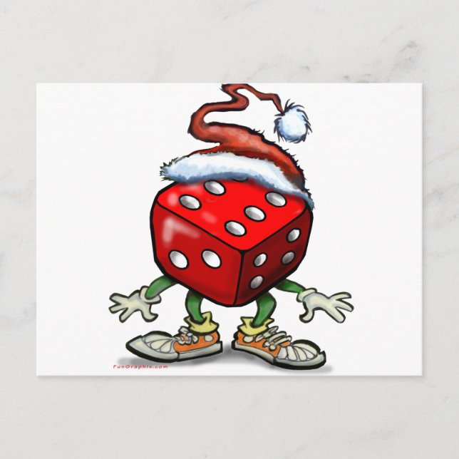 Cartes Pour Fêtes Annuelles Casino Noël (Devant)