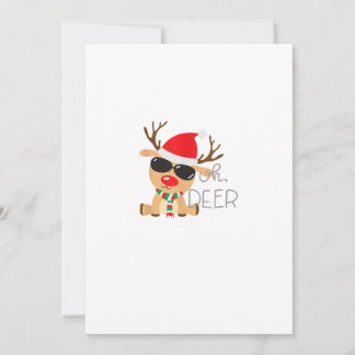 Cartes Pour Fêtes Annuelles Casj Boys Unisexe Adulte Renne Petit Manches Court