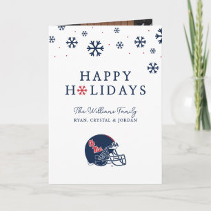 Cartes Pour Fêtes Annuelles Casque de football Ole Miss   Bleu foncé