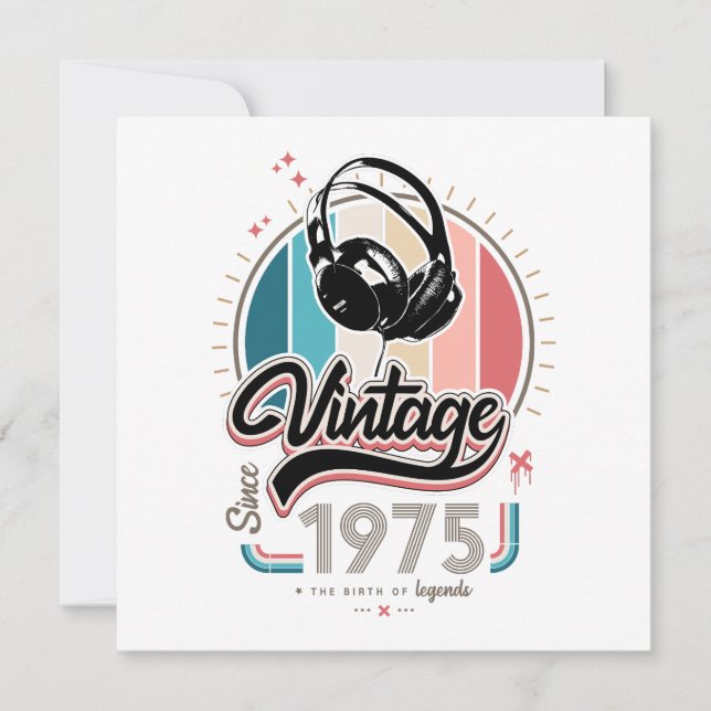 Cartes Pour Fêtes Annuelles Casques vintages depuis 1975 (Devant)