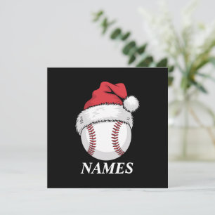 Cartes Pour Fêtes Annuelles Casquette de baseball de Noël personnalisée avec n