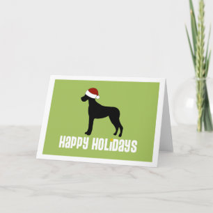 Cartes Pour Fêtes Annuelles Casquette de great dane Père Noël