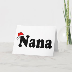 Cartes Pour Fêtes Annuelles Casquette de Père Noël de Noël de Nana
