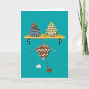 Cartes Pour Fêtes Annuelles Casquettes de tricot pour Noël