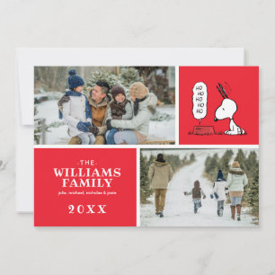 Cartes Pour Fêtes Annuelles Casse-croûte de Noël de Snoopy   Peanuts