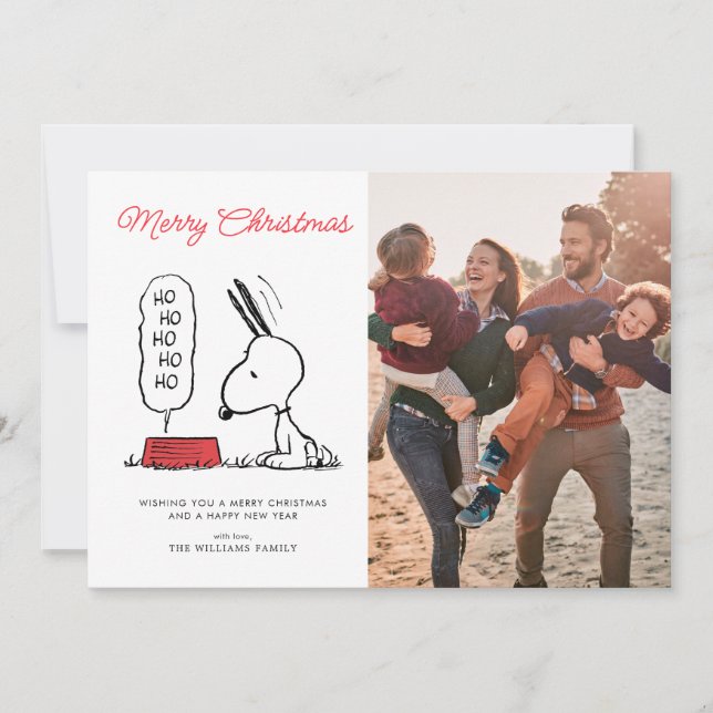 Cartes Pour Fêtes Annuelles Casse-croûte de Noël de Snoopy | Peanuts (Devant)