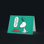 Cartes Pour Fêtes Annuelles Casse-croûte de Noël de Snoopy | Peanuts<br><div class="desc">Snoopy est un adorable beagle de la bande dessinée Peanuts de Charles Schulz. Pendant Noël,  il se déguise souvent en Père Noël,  apportant joie et rires à tout le monde.</div>