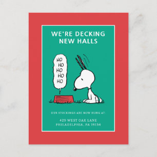 Cartes Pour Fêtes Annuelles Casse-croûte de Snoopy Ho Ho Ho   Peanuts
