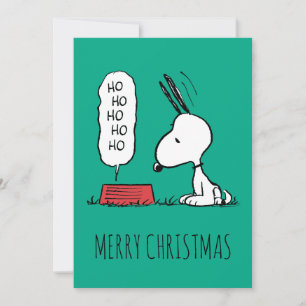 Cartes Pour Fêtes Annuelles Casse-croûte de Snoopy Ho Ho Ho   Peanuts