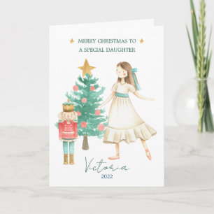 Cartes Pour Fêtes Annuelles Casse-Noisette Ballet Images Fille Noël