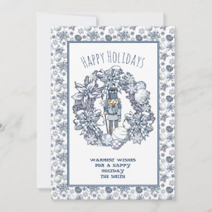 Cartes Pour Fêtes Annuelles Casse-noisette blanche