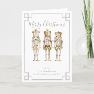 Cartes Pour Fêtes Annuelles Casse-Noisette de Noël en Or