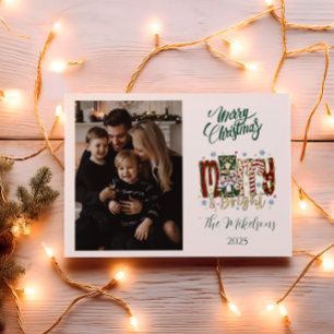 Cartes Pour Fêtes Annuelles Casse-Noisette de Noël Merry & Bright
