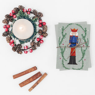 Cartes Pour Fêtes Annuelles Casse-noisette élégant traditionnel de Noël