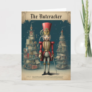 Cartes Pour Fêtes Annuelles Casse-Noisette en Bois Classique Vintage Noël Pers