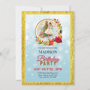Cartes Pour Fêtes Annuelles Casse-Noisette Noël Ballerine Anniversaire