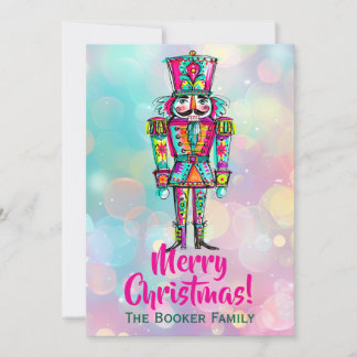 Cartes Pour Fêtes Annuelles Casse-Noisette Noël Rose Fierté Arc-en-ciel