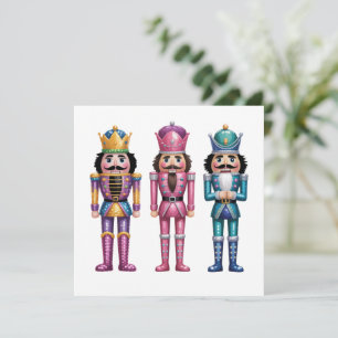 Cartes Pour Fêtes Annuelles Casse-Noisette Pailleté Noël Famille Prépa Xmas
