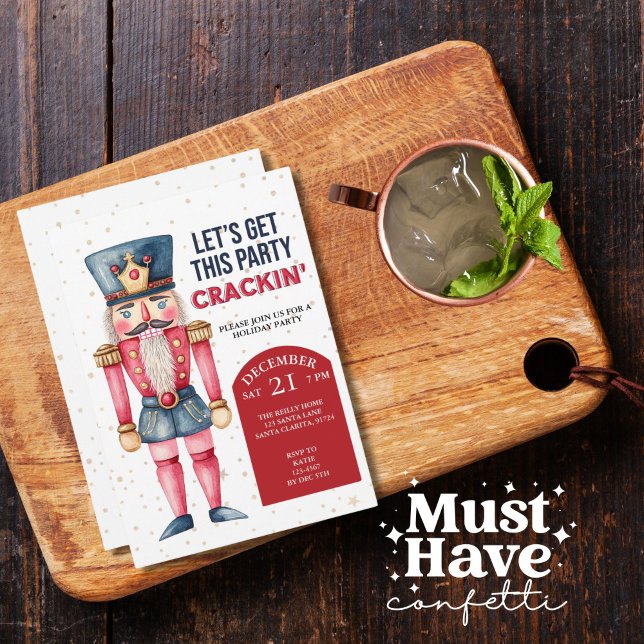 Cartes Pour Fêtes Annuelles Casse-noisettes de Noël, on va faire craquer cette (Créateur téléchargé)