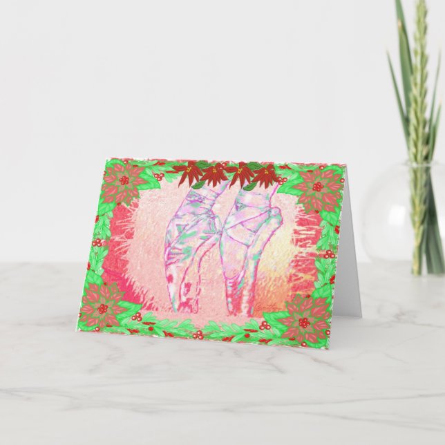 Cartes Pour Fêtes Annuelles Casse-noix Chaussures Pointe-327 (Devant)