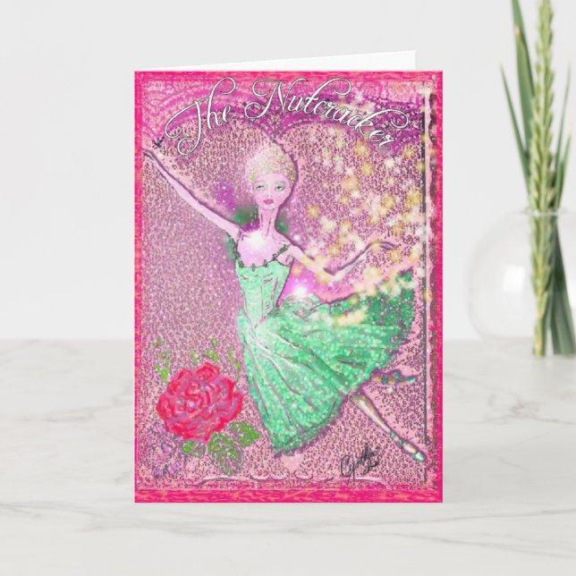 Cartes Pour Fêtes Annuelles Casse-noix pilotant Ballerina-353 (Devant)