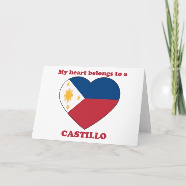 Cartes Pour Fêtes Annuelles Castillo (Devant)