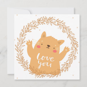 Cartes Pour Fêtes Annuelles Cat