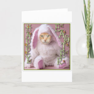 Cartes Pour Fêtes Annuelles Cat Easter Bunny Claude