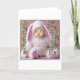 Cartes Pour Fêtes Annuelles Cat Easter Bunny Claude