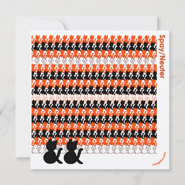 Cartes Pour Fêtes Annuelles "Catcetera : Spay/Neuter" Sauvez les oiseaux (Devant)